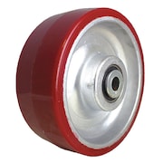 ZORO SELECT Caster Wheel, 3000 lb. Load, Silver Wheel P-URA-100X030/075K