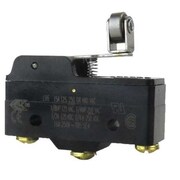 HONEYWELL Industrial Snap Action Switch, Lever, Roller, Short Actuator, SPDT, 15A @ 240V AC Contact Rating BZ-2RW8222-A2