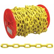 Campbell Chain & Fittings 1/4" Grade 30 Proof Coil Chain, Yellow Polycoat, 60' per Reel PD0722127