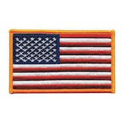 Heros Pride Embroidered Patch, U.S. Flag, Dark Gold 7362