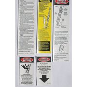 Werner FG Extension Ladder and Safety Labels LFE100