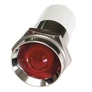 ZORO SELECT Protrude Indicator Light, Red, 120VAC 24M160