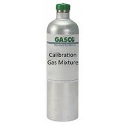 GASCO Calibration Gas, Nitric Oxide, Nitrogen, 34 L, C-10 Connection, +/-5% Accuracy 34L-125-150