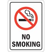 LYLE No Smoking Sign, 10" H, 7 in W, Reflective Sheeting, Horizontal Rectangle, English, U1-1014-RD_10X7 U1-1014-RD_10X7