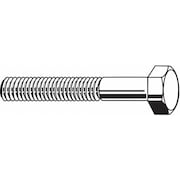 ZORO SELECT Not Graded, 1/2"-13 Hex Head Cap Screw, Plain Stainless Steel, 4-1/2 in L, 5 PK U51000.050.0450