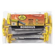 Bondhus 10 Piece SAE T-Shape Hex Key Set, 13138 13138