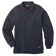 WORKRITE Flame Resistant Polo Shirt, Navy, Tecasafe(R) Plus Knit, XLR FT20NV XL 00