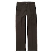 WORKRITE Pants, 30 in., Black, Zipper and Button FP52BK 30 32