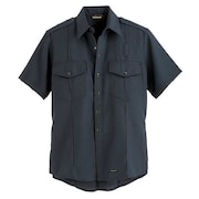 WORKRITE FR Short Sleeve Shirt, Navy, 58 in., Snaps FSC2NV 58 00