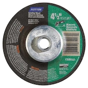 Norton Abrasives Depressed Center Wheels, Type 27, 4 1/2 in Dia, 0.25 in Thick, 5/8"-11 Arbor Hole Size 66252843599