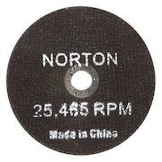 NORTON ABRASIVES CutOff Whl, Gemini, 3"x1/16"x3/8", 25465rpm 66252835553
