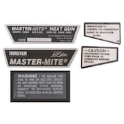Master Appliance Label for Housing 35274