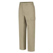 DICKIES Work Pants, Khaki, Cotton/Polyester WP80KH 4034