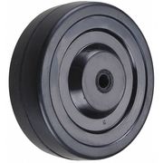 Zoro Select Caster Wheel, Rubber, 4 in., 165 lb. RR0405205