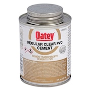 Oatey PVC Cement, Low VOC, 8 oz., Clear 31013