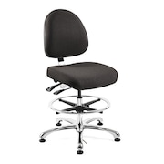 BEVCO Fabric Task Chair, 21-1/2" to 31-1/2", Black 9551M-E-EBF
