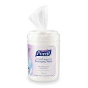 Purell Hand Sanitizer Wipes, White, Canister, Dual Textured, 175 Wipes, 6 in x 7 in, Alcohol WINGS 1