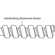 Zoro Select Flexible Aluminum Conduit, 25 ft. L 5606-22-00