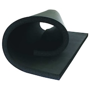 K-Flex Usa Flexible Insulation Sheet, 1/2 in Thick, 4 ft L, 36 in W, 2 R-Value, Buna-N Rubber/PVC, Black 6RSX3X4048