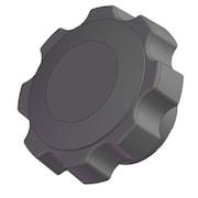 INNOVATIVE COMPONENTS Fluted Knob Soft Touch, 3/8-16 Thread Size, 1.25"L, Steel GN6C----F7SB-21