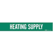 BRADY Pipe Mrkr, Heating Supply, 2-1/2to7-7/8 In, 7363-1 7363-1