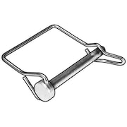 Zoro Select Safety Pin, Low Carbon Steel, , Zinc, 3/8 in Pin Dia, 2 1/2 in Usbl L, 3 in L, 5 PK WWG-375-2500S