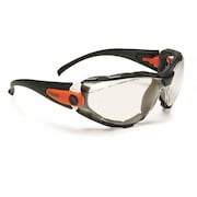 Delta Plus Safety Glasses, Wraparound Clear Polycarbonate Lens, Anti-Fog GG-40C-AF