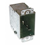 Raco Electrical Box, 18 cu in, Switch Box, 1 Gangs, Galvanized Zinc 590