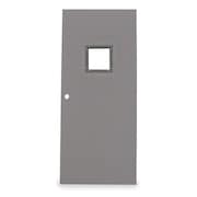 CECO Vision Light Steel Door, 80 in H, 32 in W, 1 3/4 in Thick, 18-gauge, Type: 2 CHMD x VL28 68 x CYL-CU-18ga