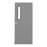 CECO Narrow Light Steel Door with Glass, 84 in H, 36 in W, 1 3/4 in Thick, 18-gauge, Type: 1 CHMD X NL30 70 X MORT-CE-18ga-WG