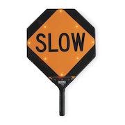 Tapco BlinkerPaddle® LED Sign, Stop/Slow, Red/Orange 2180-00322
