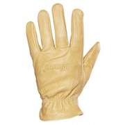 KINCO Leather Gloves, Cowhide, L, Shirred, PR 98 L