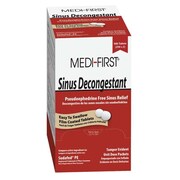 Medi-First Sinus Decongestant, Tablet, PK100 80933
