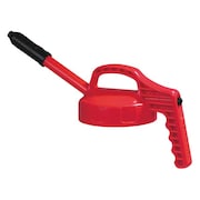 Oil Safe Stretch Spout Lid, w/0.5 In Outlet, Red 100308