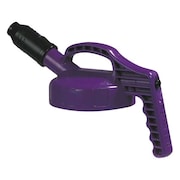 Oil Safe Stumpy Spout Lid, w/1 In Outlet, Purple 100507