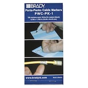 BRADY Wire Marker Book, Write-On, Self-Laminatng, PWC-PK-1 PWC-PK-1