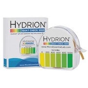 Hydrion Test Paper, Dispensor, 0-1000 ppm, PK10 QC-1001