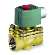 REDHAT 24V AC Brass Solenoid Valve, Normally Closed, 3/4 in Pipe Size 8210G009