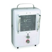 Dayton Portable Electric Jobsite & Garage Heater, 1500/1300, 120V AC 3VU33