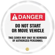 ACCUFORM Danger Sign, 24 in H, 24 in W, Vinyl, English, KDD737 KDD737