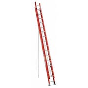 Werner 32 ft Fiberglass Extension Ladder, 300 lb Load Capacity D6232-2