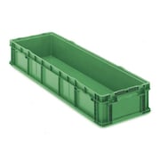 Orbis Straight Wall Container, Green, Plastic, 48 in L, 15 in W, 7 1/2 in H, 2.3 cu ft Volume Capacity SO4815-7 Green