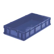 Orbis Straight Wall Container, Blue, Plastic, 48 in L, 22 1/2 in W, 7 1/4 in H, 3.5 cu ft Volume Capacity SO4822-7 Blue