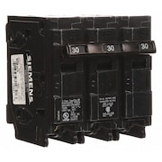 Siemens Miniature Circuit Breaker, 30 A, 240V AC, 3 Pole, Plug In Mounting Style, Q Series Q330