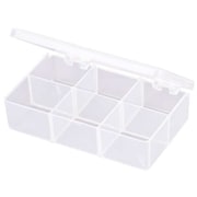 Flambeau Compartment Box with 6 compartments, Plastic, 1 3/16 in H x 2-5/8 in W T220