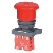 Dayton Emergency Stop Push Button, 22 mm, 1NC, Red 30G248