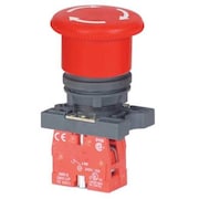 Dayton Emergency Stop Push Button, 22 mm, 1NC, Red 30G252