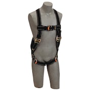 3M DBI-SALA Welders Full Body Harness, Vest Style, Universal, Polyester, Black 1109975