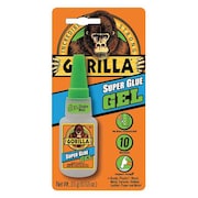 Gorilla Glue Instant Adhesive, Super Glue Gel Series, Clear, 0.53 oz, Bottle 7600101
