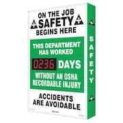 ACCUFORM Scoreboard, Job Safety OSHA, 20 x 28 In. SCK111